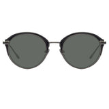 Linda Farrow Stanley C8 Oval Sunglasses