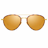 Linda Farrow Brodie C3 Aviator Sunglasses
