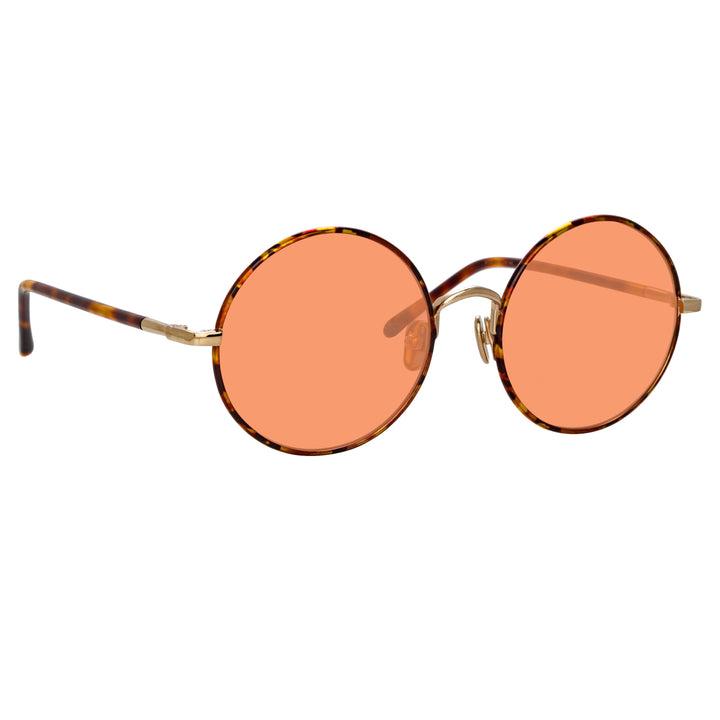 Round sales tortoiseshell sunglasses