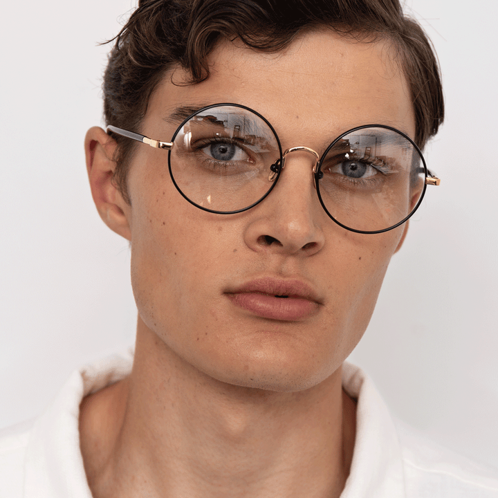 Classic Round Metal Clear Lens Glasses Frame Unisex Circle Eyeglasses Metal Optical  Frames for Man - China Frame and Optical Frame price | Made-in-China.com