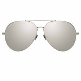 Linda Farrow Ace C3 Aviator Sunglasses