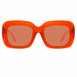 Linda Farrow Lavinia C3 Rectangular Sunglasses