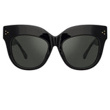 The Dunaway | Oversized Sunglasses in Black Frame (C1)