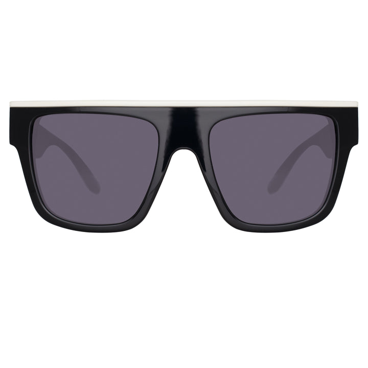 Magda Butrym x LF Flat White Top Sunglasses in Black – LINDA FARROW (INT'L)
