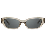 Magda Butrym Cat Eye Sunglasses in Grey and Silver Lenses