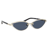 Magda Butrym Cat Eye Sunglasses in Silver