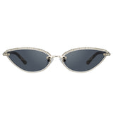 Magda Butrym Cat Eye Sunglasses in Silver