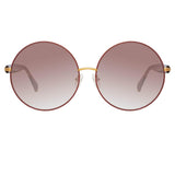 Posy Round Sunglasses in Rose Gold