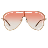 Matthew Williamson Gardenia Sunglasses in Light Gold
