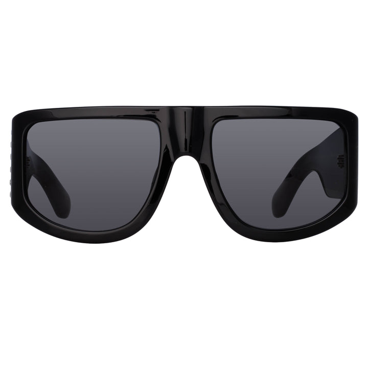 All black 2024 oversized sunglasses