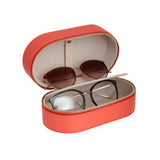 Linda Farrow Oval Travel Case in Coral