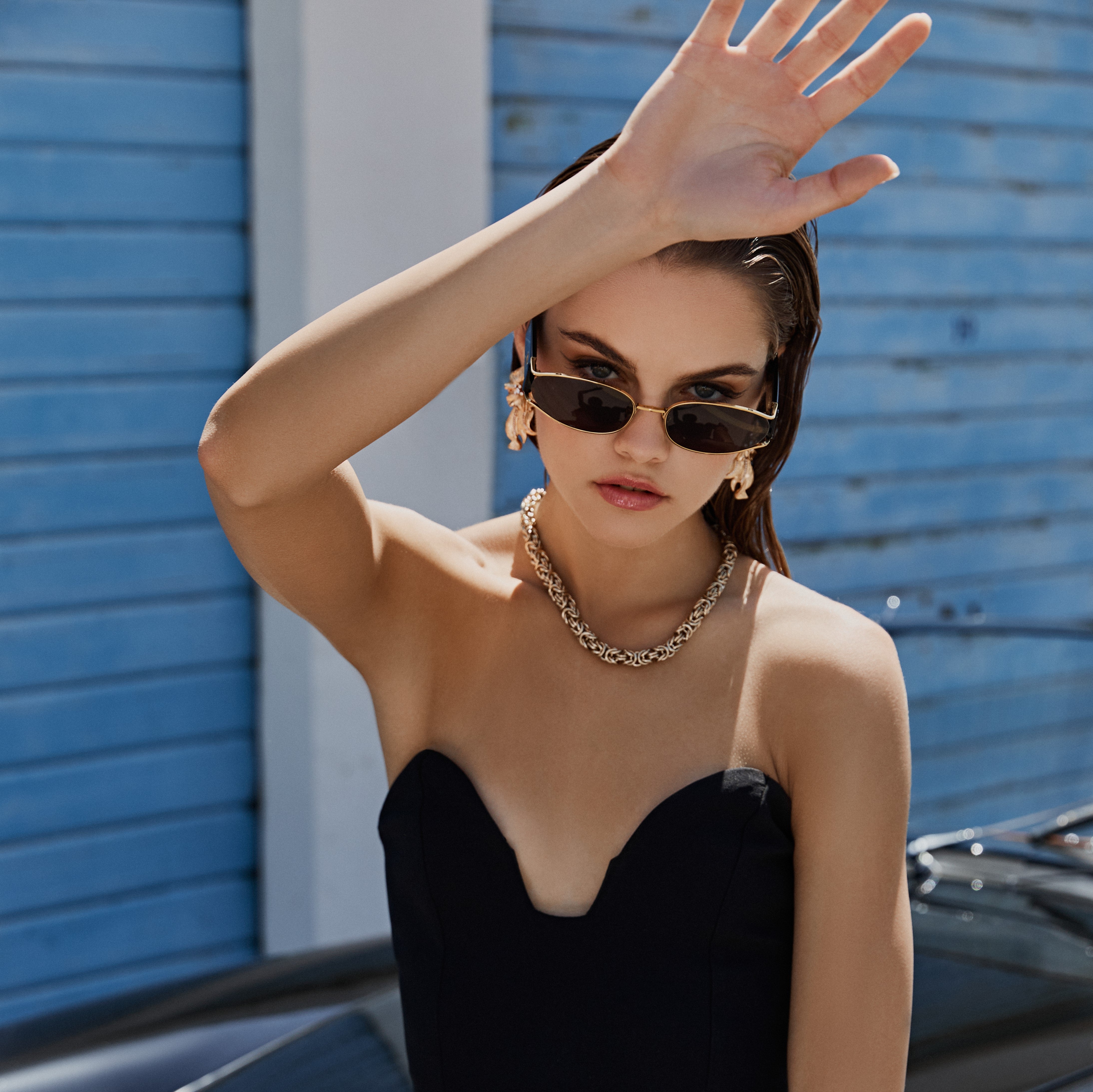 Magda Butrym Cat Eye Sunglasses in Black – LINDA FARROW (INT'L)