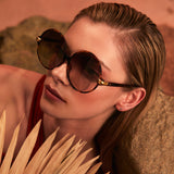 Victoria Round Sunglasses in Tortoiseshell