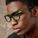 Men's Portico Optical D-Frame in Forest Green (Asian Fit)