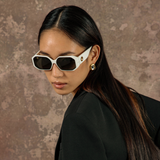 Bailey Angular Sunglasses in White