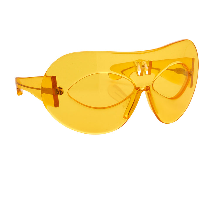 Walter Van Beirendock Mask Sunglasses in Yellow by LINDA FARROW – LINDA  FARROW (INT'L)