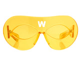 Walter Van Beirendock Mask Sunglasses in Yellow